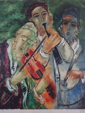 Reuven Rubin Israeli Musicians of Safed