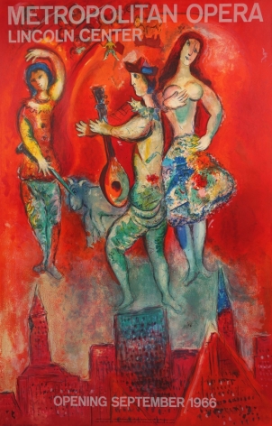 Marc Chagall Metropolitan Opera Lincoln Center Poster Lithograph