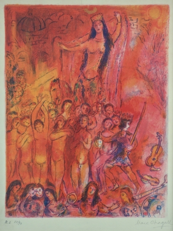 Marc Chagall They Were In Forty Pairs 1948 Lithograph