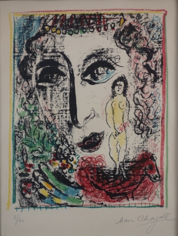 Marc Chagall Apparition At The Circus 1963 Lithograph