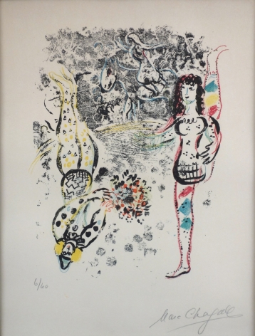 Marc Chagall Acrobats at Play Lithograph