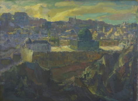 Jakob Steinhart Jerusalem Oil on Canvas